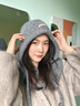 俞兆林帽子冬季女保暖加厚防風(fēng)防寒護耳護頸騎行耳罩脖套一體帽   灰色 曬單實(shí)拍圖