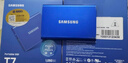 三星（SAMSUNG） 2TB Type-c USB 3.2 移動(dòng)固態(tài)硬盤(pán)（PSSD） T7 藍色 NVMe傳輸速度1050MB/s 手機直連筆記本外接 曬單實(shí)拍圖