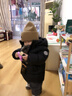 巴布豆（BOBDOG）95絨兒童羽絨服2025年新款男女童A類(lèi)抗菌防風(fēng)面料大兜連帽外套 黑色 【A類(lèi)面料 貼身可穿】95絨 100 【約身高80-90m 體重26斤】 曬單實(shí)拍圖