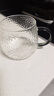 玻璃水杯錘紋帶把手耐高溫防爆泡茶杯家用大容量喝水杯ins簡(jiǎn)約 6只6色錘紋杯（400毫升） 曬單實(shí)拍圖