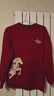 真維斯（Jeanswest）酒紅色衛衣秋冬季男女同款2026新年限定馬年本命年衣服潑墨馬外套 曬單實(shí)拍圖