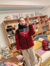 波司登25羽絨服兒童5A抗菌短款加厚防寒新年紅親子連帽外套 曬單實(shí)拍圖