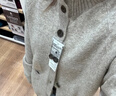 優(yōu)衣庫男女裝souffle?yarn舒芙蕾針織開(kāi)衫/毛衣毛衫25新款480023 08 深灰色 L 曬單實(shí)拍圖