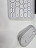 羅技（Logitech）時(shí)尚系列 PEBBLE 2 COMBO鍵鼠套裝 無(wú)線(xiàn)鍵鼠套裝 雙模連接 自定義按鍵 三臺設備配對 月凝白 曬單實(shí)拍圖