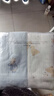 童泰新生嬰兒包單包巾春夏純棉0-6月寶寶抱被裹巾初生兒包被抱單2件裝 藍色【透氣提花 7A抗菌 】 84*84cm 曬單實(shí)拍圖