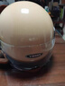 野馬（YEMA）3C認證A類(lèi)611S摩托車(chē)頭盔男冬季個(gè)性復古巡航騎行電動(dòng)車(chē)安全帽女 四季通用 卡其色配透明短鏡 曬單實(shí)拍圖