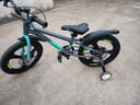 鳳凰兒童自行車(chē)兒童山地學(xué)生車(chē)小孩單車(chē)帶輔助輪3-6-10-12歲小中大童 天青藍丨單速一體輪+雙碟剎+禮包 18寸（適合身高115-130cm） 曬單實(shí)拍圖