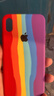 廷家和iPhone11彩虹液態(tài)硅膠手機殼8plus蘋(píng)果X半包11Pro保護套7P全包情侶XSMAX個(gè)性創(chuàng  )意潮男女xs超薄xr殼 蘋(píng)果Xs Max 彩虹殼(三包邊) 曬單實(shí)拍圖