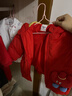 巴拉巴拉（BALABALA）【商場(chǎng)同款】寶寶外套純棉衣服秋冬裝2025新款女童棉服甜美蓬蓬袖 白紅色調00316 90 曬單實(shí)拍圖