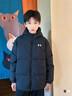 安德瑪（Under Armour）童裝羽絨服兒童常規羽絨服中性大童冬季防寒保暖羽絨服254311842 黑色 170 曬單實(shí)拍圖