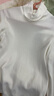 優(yōu)衣庫女裝HEATTECH搖粒絨兩翻領(lǐng)套頭衫/長(cháng)袖479608 01 乳白色 M /160/84A 曬單實(shí)拍圖
