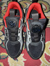 鴻星爾克（ERKE）童鞋男女中大童跑鞋兒童旋鈕扣緩震運動(dòng)鞋正黑/亮銀/赤丹紅35 曬單實(shí)拍圖