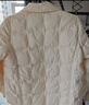 鴨鴨（YAYA）2024新款羽絨服女款秋冬短款輕薄西裝領(lǐng)休閑時(shí)尚純色羽絨外套KXM 米白色 165/88A(L) 曬單實(shí)拍圖