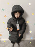 保姆鵝  【風(fēng)墻】?jì)和鸾q服寶寶中長(cháng)款護臉加厚外套保暖童裝[NG2664] 炭黑 130 曬單實(shí)拍圖
