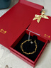 周六福雙層鏈足金999黃金手鏈女生日禮物計價(jià)AB073447 約4.42g 15+2cm 曬單實(shí)拍圖