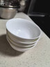 Remec純白骨瓷4.5英寸高足高腳米飯碗4個(gè)裝 湯碗 碗  飯碗 小碗  曬單實(shí)拍圖