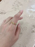 自由說(shuō)古法越南仿沙金琺瑯彩閉口戒指女輕奢高級感食指環(huán)2026新款指環(huán) 默認7號，其他尺寸需備注 曬單實(shí)拍圖