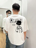 WHIM NASA國潮新品T恤男2026春夏個(gè)性圖案百搭圓領(lǐng)半袖休閑學(xué)生卡通班服潮 米黃杏 L 建議125-145斤 曬單實(shí)拍圖