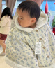 babylove【清倉】女寶寶加絨斗篷冬季保暖防風(fēng)連帽披風(fēng)嬰幼兒法式碎花外套 曬單實(shí)拍圖