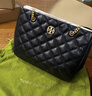 Tory Burch  湯麗柏琦【線(xiàn)上專(zhuān)享】 WILLA 鏈條托特包女包TB 148250 黑色 001 OS 曬單實(shí)拍圖