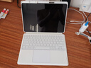 智思慧適用華為平板matepadpro12.2英寸鍵盤(pán)保護套 一體磁吸分離支撐硅膠殼 智能觸控背光藍牙鍵盤(pán) 白色 曬單實(shí)拍圖