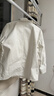 優(yōu)衣庫男裝女裝休閑全棉茄克/外套夾克483819 01 乳白色 S 曬單實(shí)拍圖