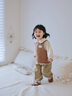 幼歌（YOUGE）嬰幼兒春季新款復古森系毛衣背心寶寶元氣貼身純棉馬甲 咖色 100 cm 曬單實(shí)拍圖