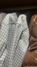 恒源祥高端秋冬季男士加絨襯衫100%純棉磨毛格子加厚一體絨保暖襯衣外套 藍色格子 39 88A 曬單實(shí)拍圖