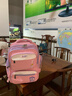 史努比（SNOOPY）書(shū)包小學(xué)生 兒童護脊減負4-6年級大容量背包女孩雙肩包 粉色大號 曬單實(shí)拍圖