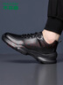 木林森（MULINSEN）男鞋舒適商務(wù)通勤休閑運動(dòng)皮鞋戶(hù)外鞋子男 SHW851075 曬單實(shí)拍圖