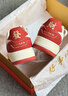 卡帕（Kappa）女鞋騏驥紅新年禮盒厚底板鞋女2026年新款休閑鞋女本命年紅鞋子女 新年紅/經(jīng)典白/金色 39 曬單實(shí)拍圖