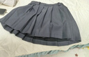 小野和子短款百褶半身裙 靜奢灰 S 曬單實(shí)拍圖