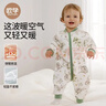 歐孕睡袋嬰兒春秋款空氣層夾棉兒童分腿寶寶防踢被子神器純棉保暖 森林夜曲【春秋17-25℃】 110碼-身高105-120年齡3.5-5.5歲 曬單實(shí)拍圖