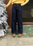 塔馳密司（touchmiss）品牌2025春秋新款原色牛仔褲女直筒寬松遮跨顯瘦慵懶闊腿長(cháng)褲子 原色牛仔藍 2XL 曬單實(shí)拍圖