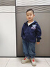 真維斯童裝兒童春季套裝帥氣2026年新款男童連帽外套寬松透氣春秋款男孩褲子 【兩件套】藏藍/J徽章藏藍K-牛仔藍/J徽章藏藍K 120 曬單實(shí)拍圖