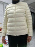 雪中飛輕薄羽絨內膽女式2025年新款秋冬季專(zhuān)柜薄款羽絨服女外套 米白【新國標90絨】 2XL (175) 【建議125-135斤】 曬單實(shí)拍圖