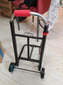伊思家買(mǎi)菜小拉車(chē)購物車(chē)可折疊靜音收納拉水桶手推車(chē)拉桿車(chē)便攜爬樓拉車(chē) 大號32管徑爬樓輪【加強加固七梁】承重210斤-贈綁繩*3 曬單實(shí)拍圖