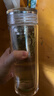 述作 高檔雙層玻璃杯男士茶杯隔熱泡茶杯女水杯透明個(gè)人專(zhuān)用便攜杯子 海納百川 380ML（高升茶濾款） 曬單實(shí)拍圖