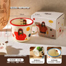 舍里定制一家三四口馬克杯兒童杯子家用陶瓷杯親子早餐水杯套裝牛奶杯 媽媽款-紅色300ML 精美彩盒|帶刻度 曬單實(shí)拍圖