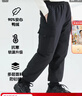鴨鴨兒童羽絨褲童裝中大童保暖加厚男童2024新款外穿休閑女童褲子YG 黑色 160 曬單實(shí)拍圖