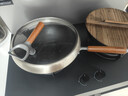 蘇泊爾不粘鐵鍋有鈦鐵不粘無(wú)涂層少油煙炒鍋32cm燃氣電磁爐通用 CC32YT1 曬單實(shí)拍圖