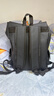 袋鼠雙肩包男大容量旅行背包防潑水商務(wù)電腦包初中高中大學(xué)生男女書(shū)包 黑色 曬單實(shí)拍圖