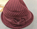 千姿嬌媚中老年帽子女秋冬季媽媽休閑漁夫帽毛呢禮帽加厚奶奶老人 酒紅色 均碼 56-58 曬單實(shí)拍圖