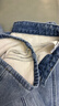 izzue it復古水洗加絨加厚牛仔褲女冬季百搭簡(jiǎn)約時(shí)尚舒適顯瘦闊腿長(cháng)褲 曬單實(shí)拍圖