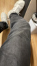 ABLE JEANS【修身褲】男士水洗牛仔褲修身直筒褲子男舒適日常休閑褲長(cháng)褲潮流 深隕石灰 30 /32 （推薦120-140斤） 曬單實(shí)拍圖