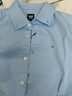 Lee25新品標準版翻領(lǐng)貼布Logo牛津藍男長(cháng)袖襯衫休閑LMT009793T12 牛津藍 S 曬單實(shí)拍圖