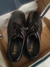 啄木鳥(niǎo)男士皮鞋春秋季英倫風(fēng)厚底休閑德比鞋男款冬季男鞋加絨男高端皮鞋 黑色內增高半墊1.2cm 42 曬單實(shí)拍圖