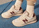 NEW BALANCE NB574官方休閑鞋女鞋復古舒適秋冬透氣網(wǎng)鞋禮物輕便百搭運動(dòng)鞋 米白色 WL574RCF 38 (腳長(cháng)24.5cm)尺碼詳詢(xún)客服 曬單實(shí)拍圖