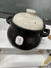 康舒砂鍋煲家用陶瓷大容量煮粥煲湯燉煮整雞家用耐高溫大容量湯鍋沙鍋 【特厚】4L黑福煲湯鍋 適合4-6人 4L 曬單實(shí)拍圖