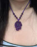 喜?？底纤Ш偟鯄嬓『偟鯄嫆旒信铐楁滐椘范Y物配飾水晶掛墜 紫水晶【配半珠鏈款】款式一 曬單實(shí)拍圖